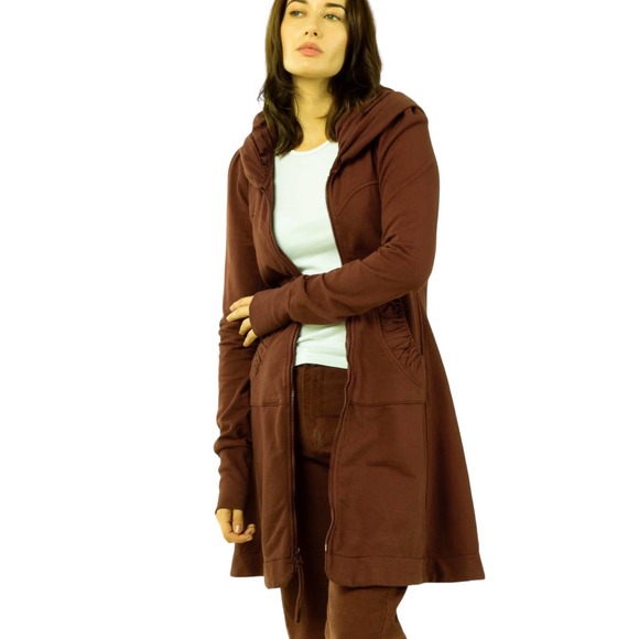 PRAIRIE UNDERGROUND LONG CLOAK HOODIE JACKET WOMEN SIZE XS - Picture 4 of 13